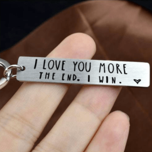 I Love You More Keychain photo review